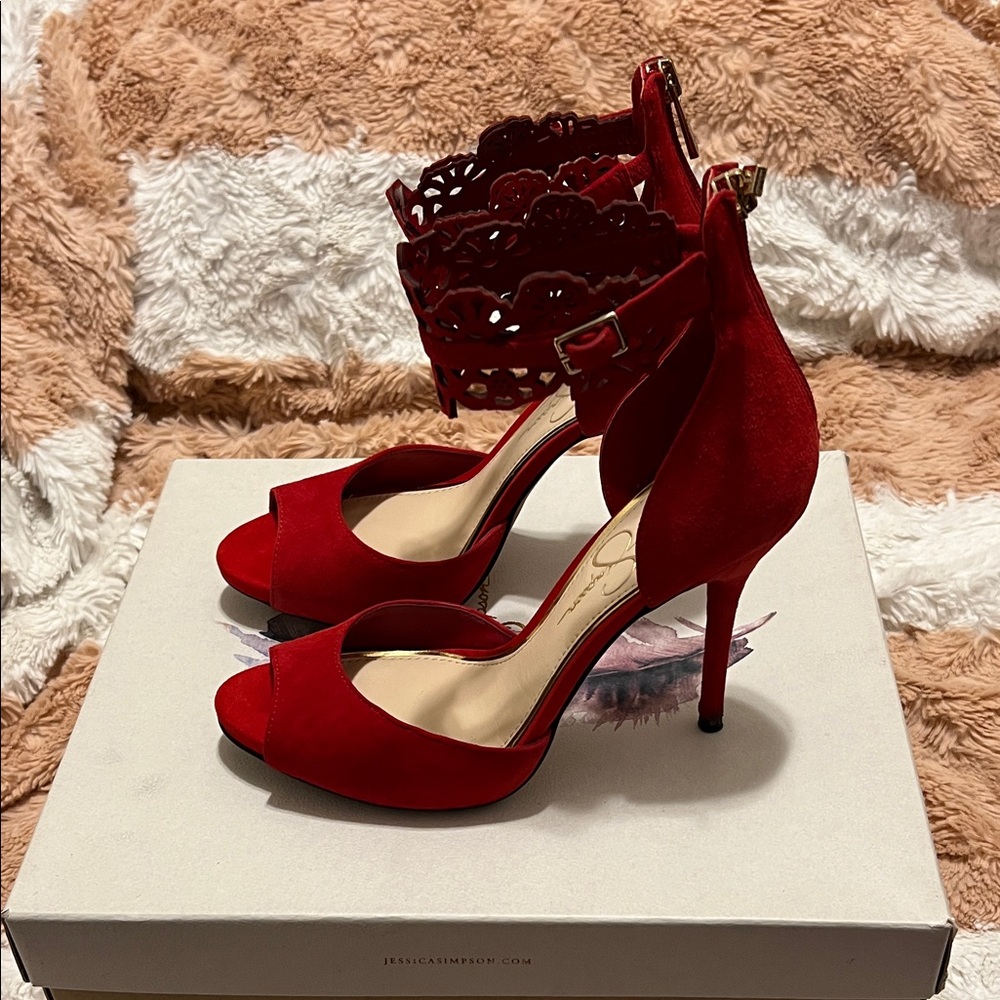 Jessica Simpson Elegant Red Heels